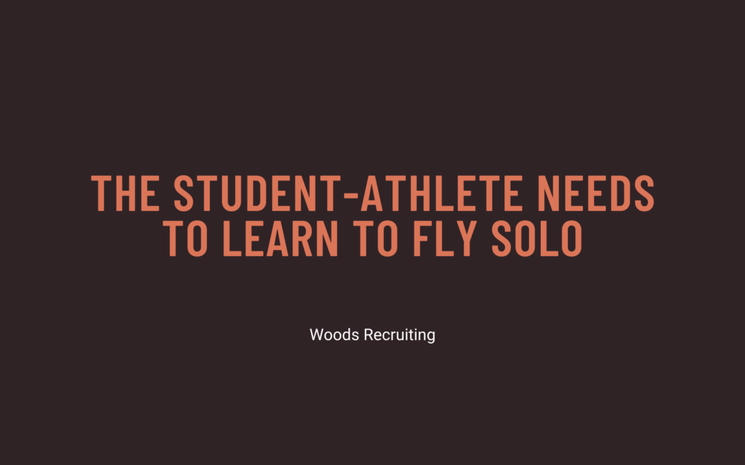 The student-athlete needs to learn to fly solo