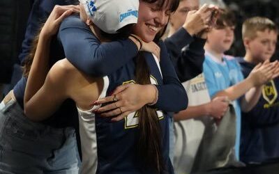 Gabby DeBord Controls The Glass And Protects The Rim