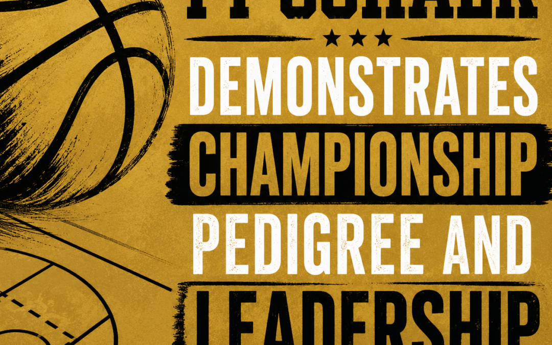 Ty Schalk Demonstrates Championship Pedigree And Leadership Qualities