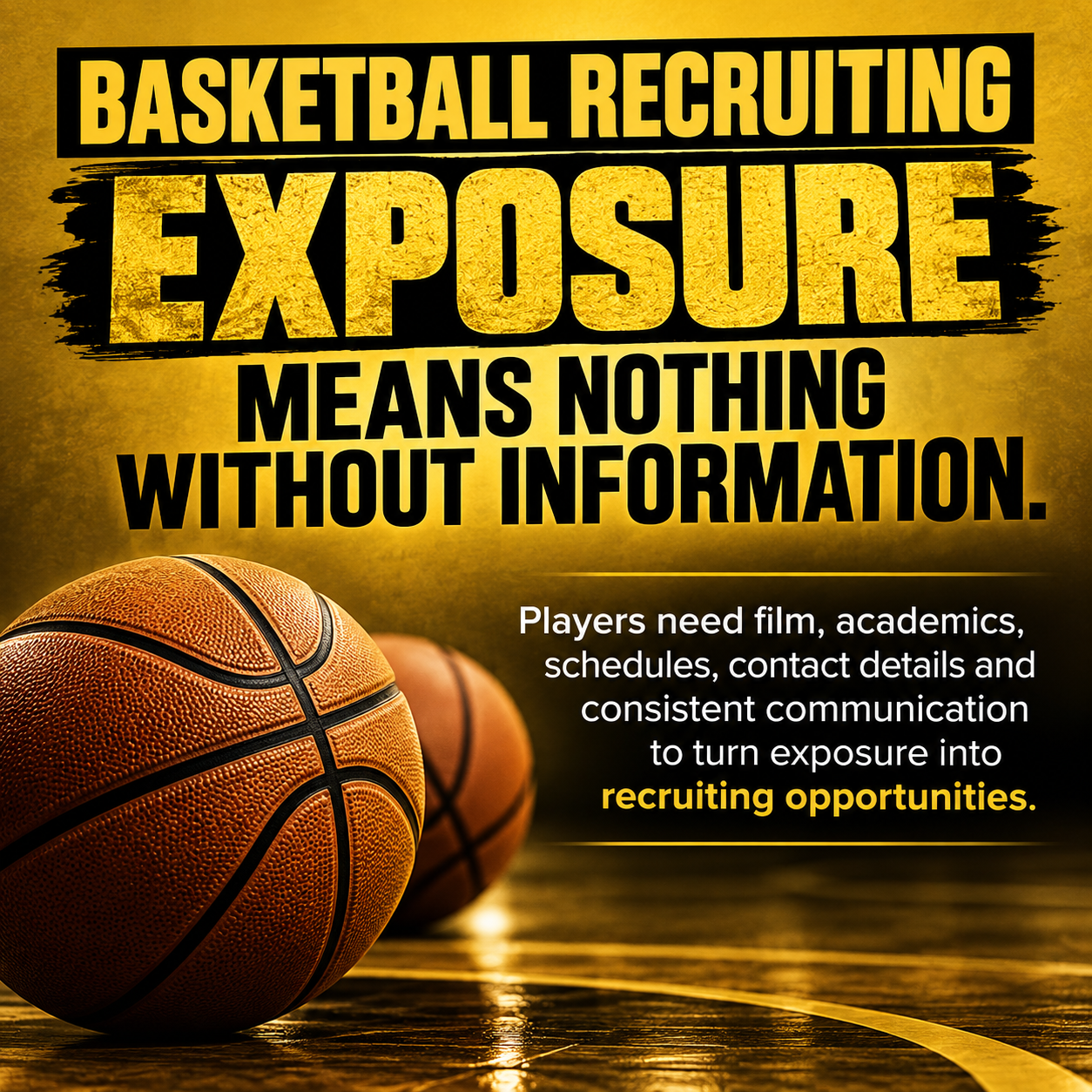 Basketball Recruiting Exposure Means Nothing Without Information